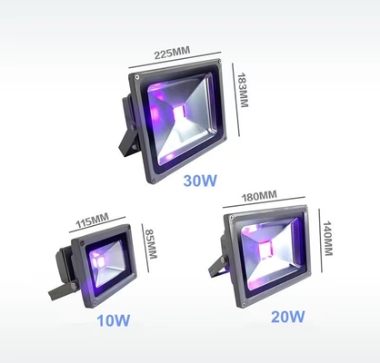 Refrigerar de ar claro UV exterior da inundação IP66 com distância emitindo-se de 500mm