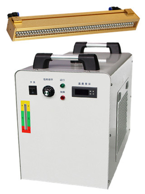 Lâmpada de cura UV LED com refrigeração a água para adesivo/tinta 365nm 385nm 405nm Equipamento de secagem