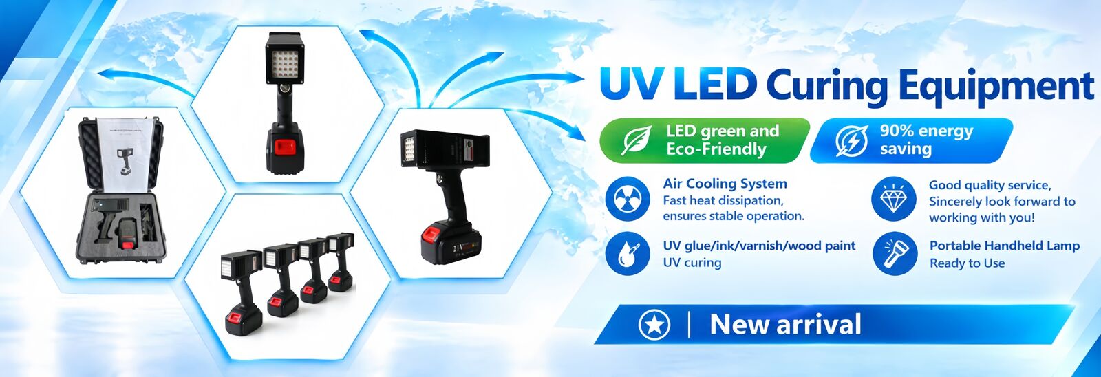 Lâmpada de cura UV do diodo emissor de luz