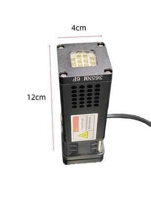 Sistema de cura LED UV de alta intensidade de 365 nm com área de cura de 40x40 mm e design portátil