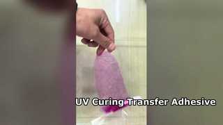 Adesivo de transferência IMT com cura UV para PC e PET